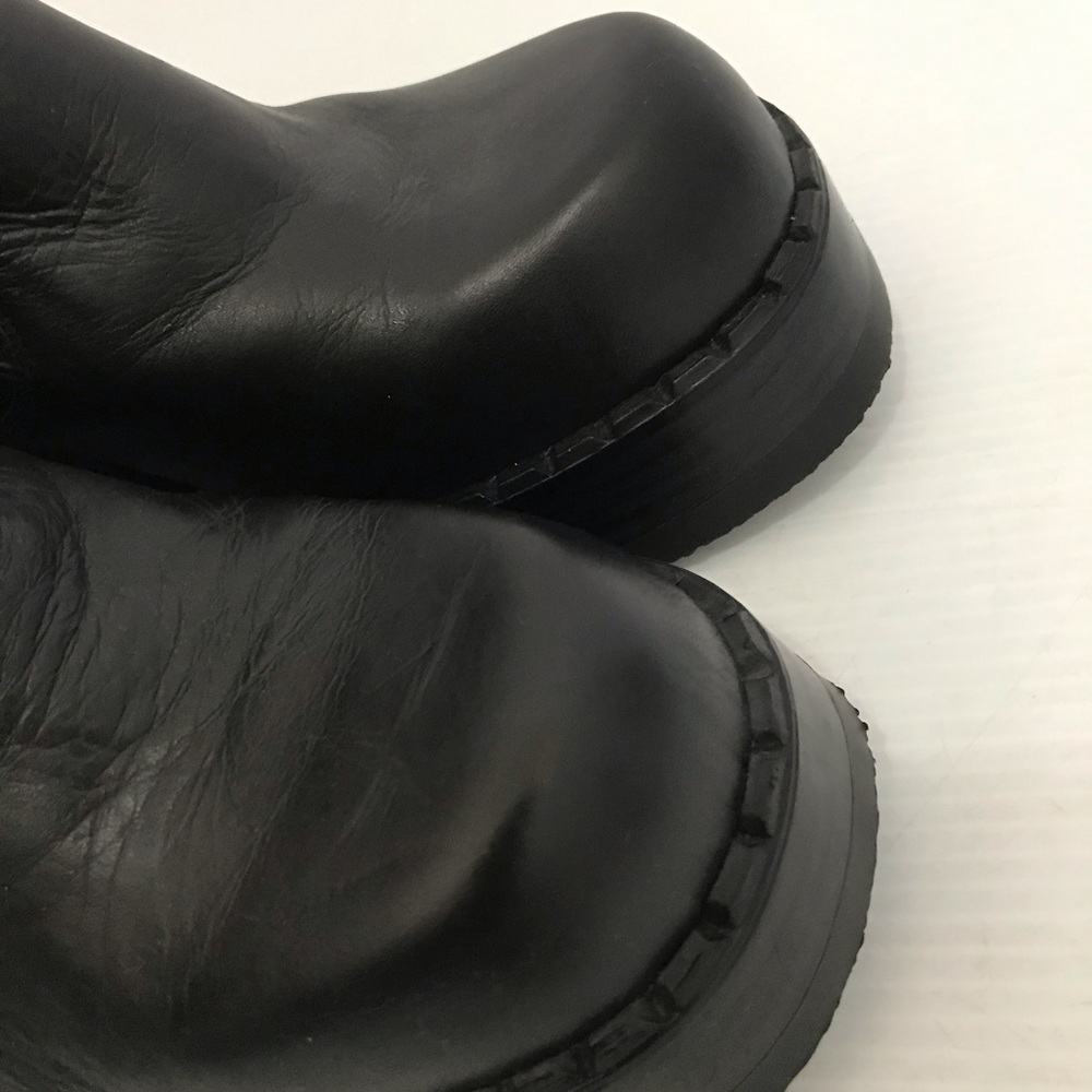 Vintage Bongo Black Platform Slip-On Heeled Size 9M - Picture 7 of 8